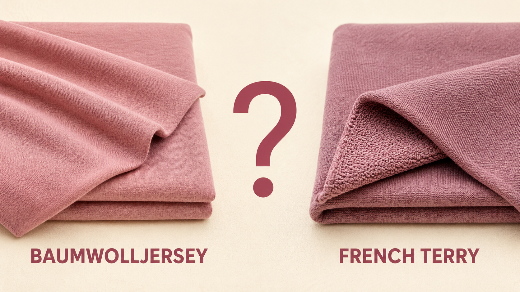 French Terry oder Baumwolljersey?