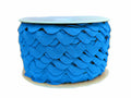 Scalloped Braid Solid Turquoise 12mm
