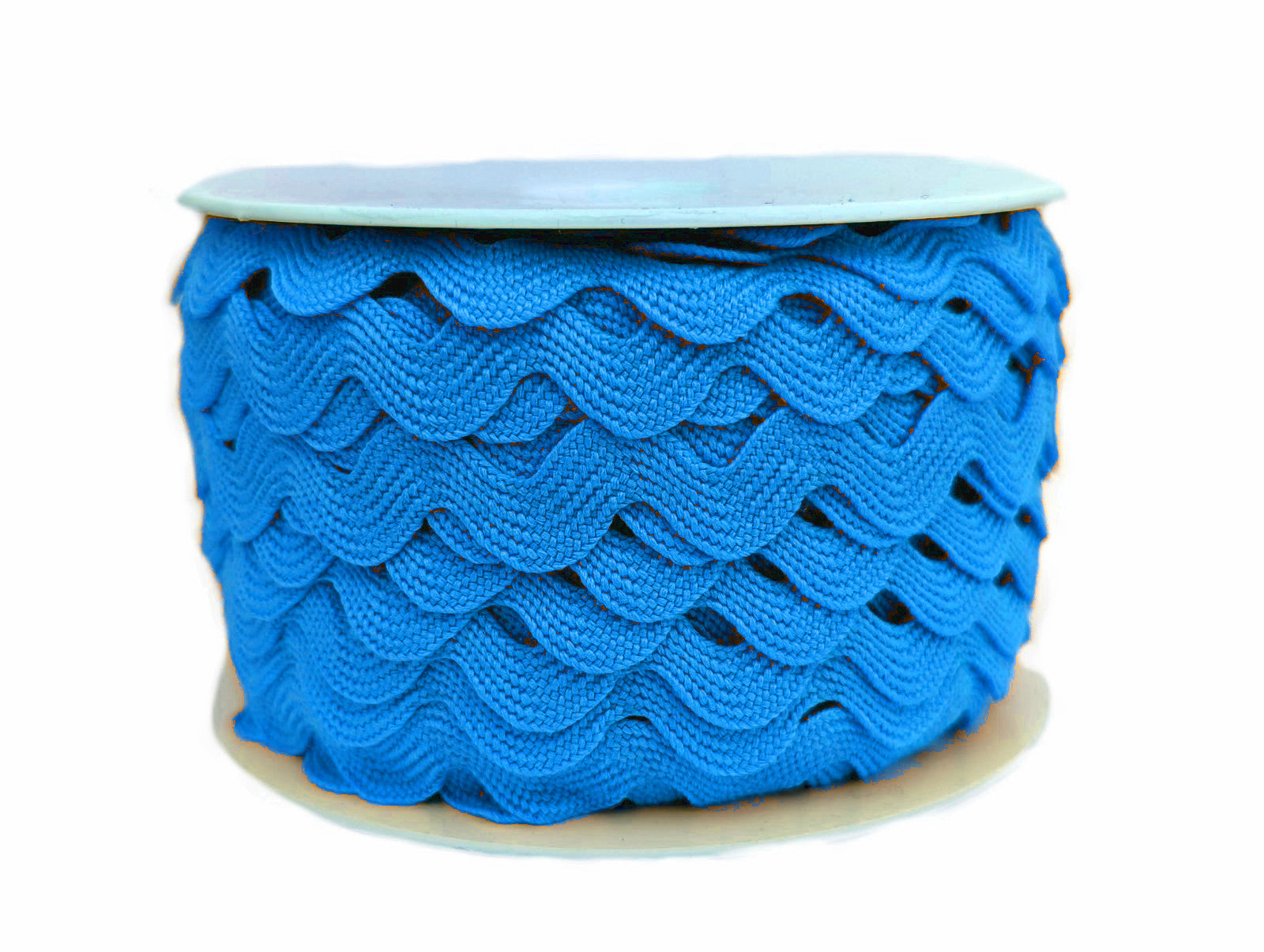 Scalloped Braid Solid Turquoise 12mm