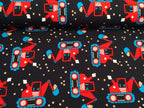 Cotton Jersey Maxi Excavator Night Blue Big Dig
