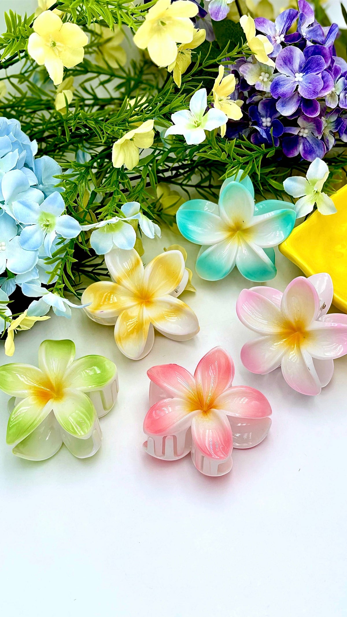 Haarklammer in Blumenform