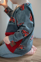 In-house Production Cotton Jersey Fire Brigade Gray