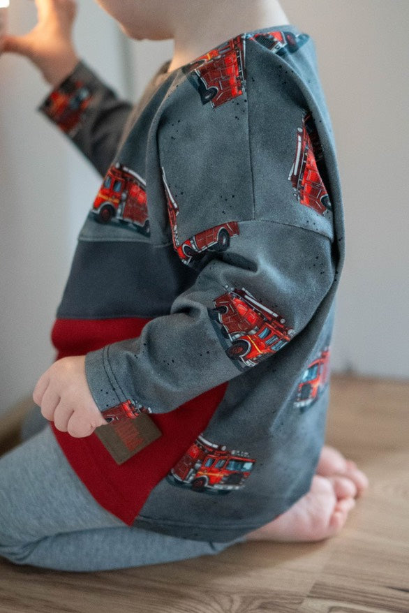 In-house Production Cotton Jersey Fire Brigade Gray