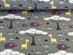 Cotton Jersey Africa Wild Animals