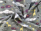 Cotton Jersey Africa Wild Animals