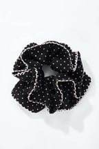 Scrunchie mit Rüschen und Pünktchen
