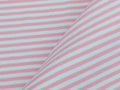 Bündchen gestreift rosa/weiss 3mm