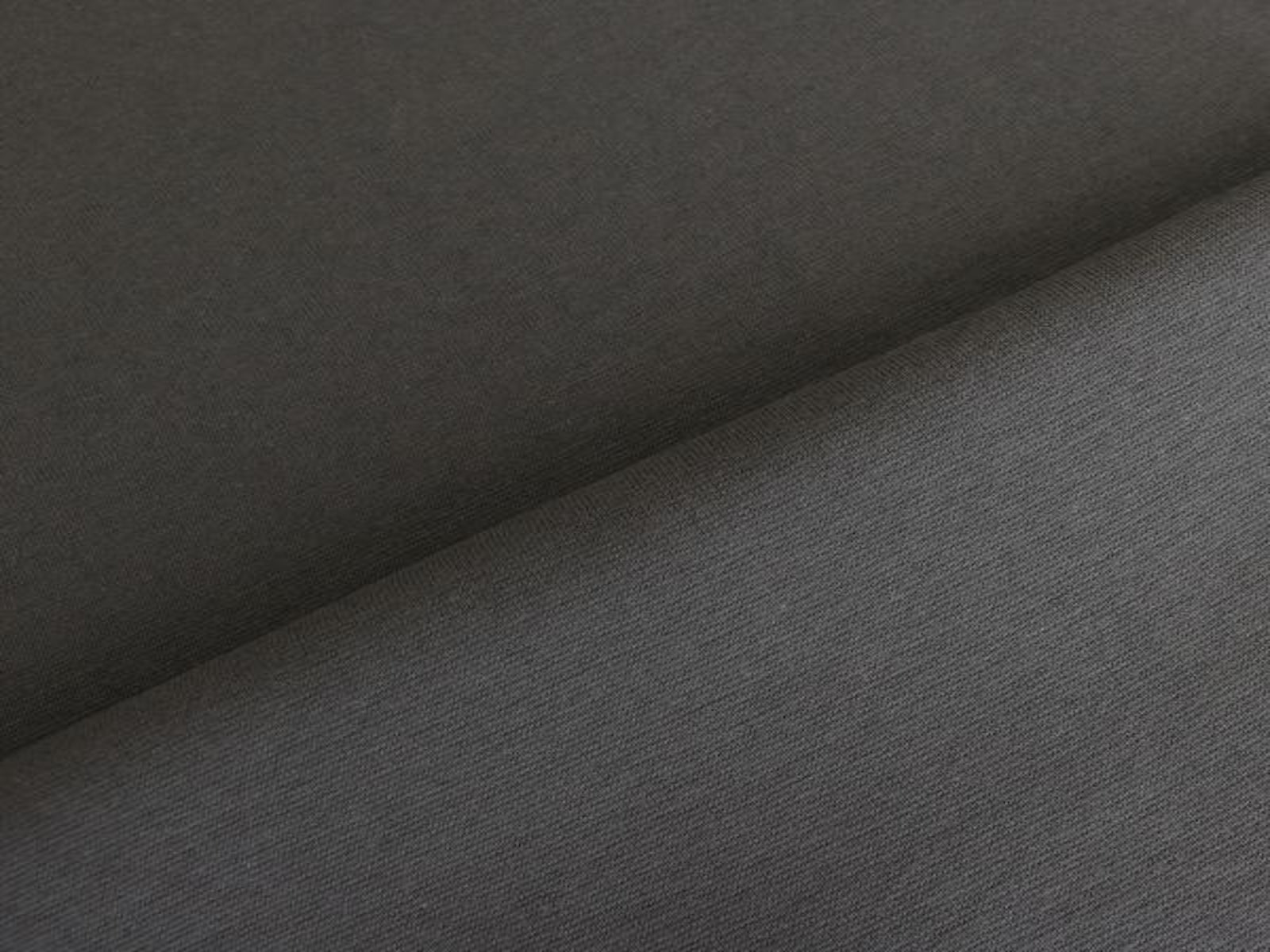 Cuffing fabric plain dark grey