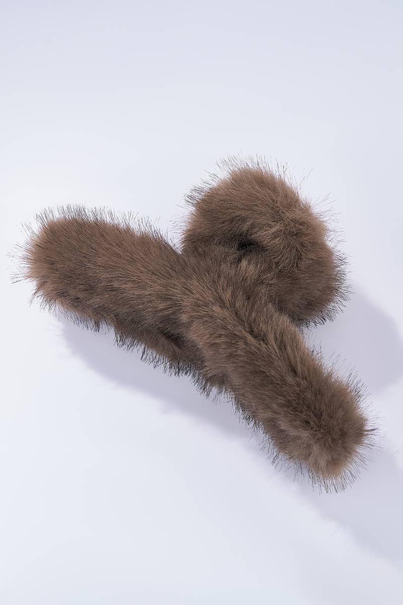Fluffy Chic Haarspange Flauschig
