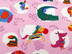 Cotton Jersey Wild Animals light pink