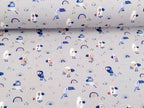 Cotton jersey small toucan light gray