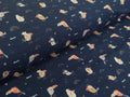 Baumwolljersey kleiner Tucan dunkelblau