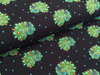 Cotton Jersey Penny Peacock Night Blue
