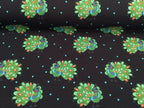 Cotton Jersey Penny Peacock Night Blue