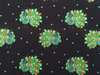 Cotton Jersey Penny Peacock Night Blue