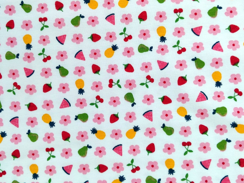 Cotton Jersey Floyd Fruits White