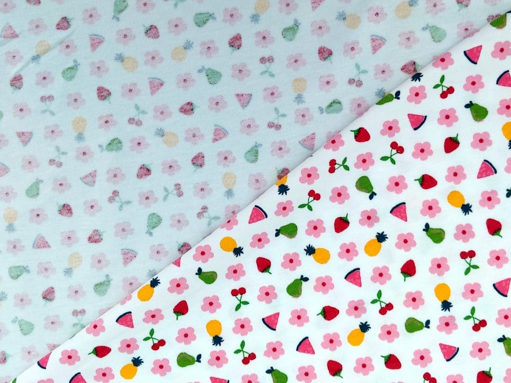 Cotton Jersey Floyd Fruits White