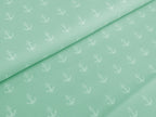 Cotton Fabric Poplin Anchor Mint