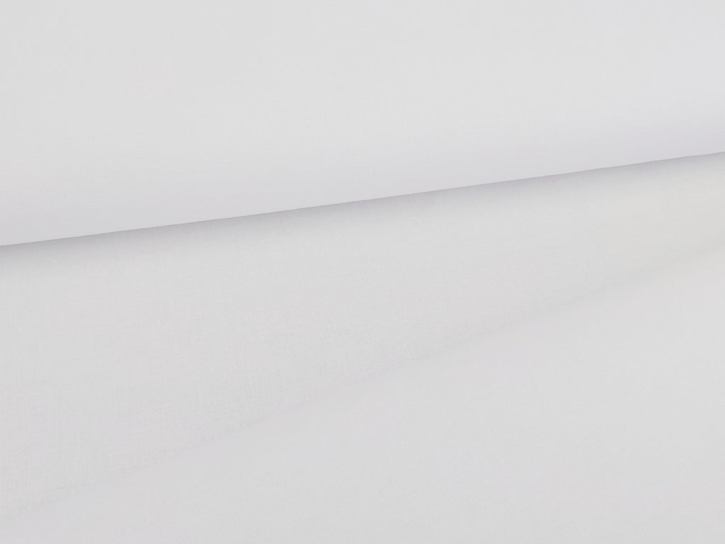 Solid White Cotton Fabric