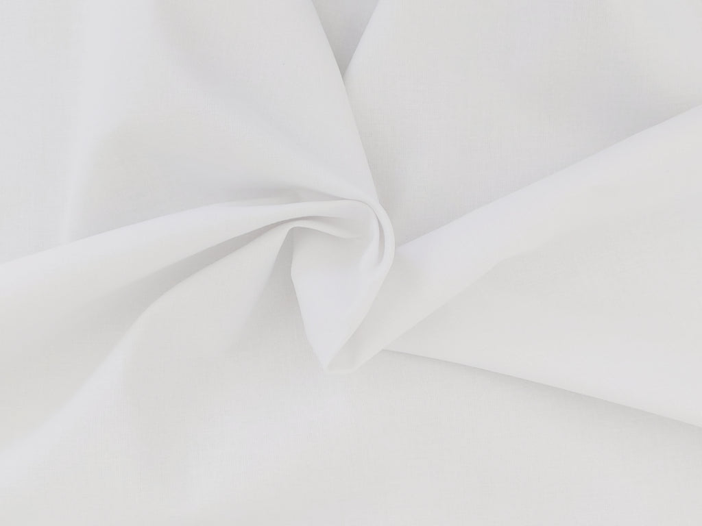 Solid White Cotton Fabric