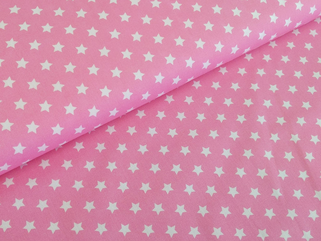 Cotton Fabric Small Stars on Light Pink