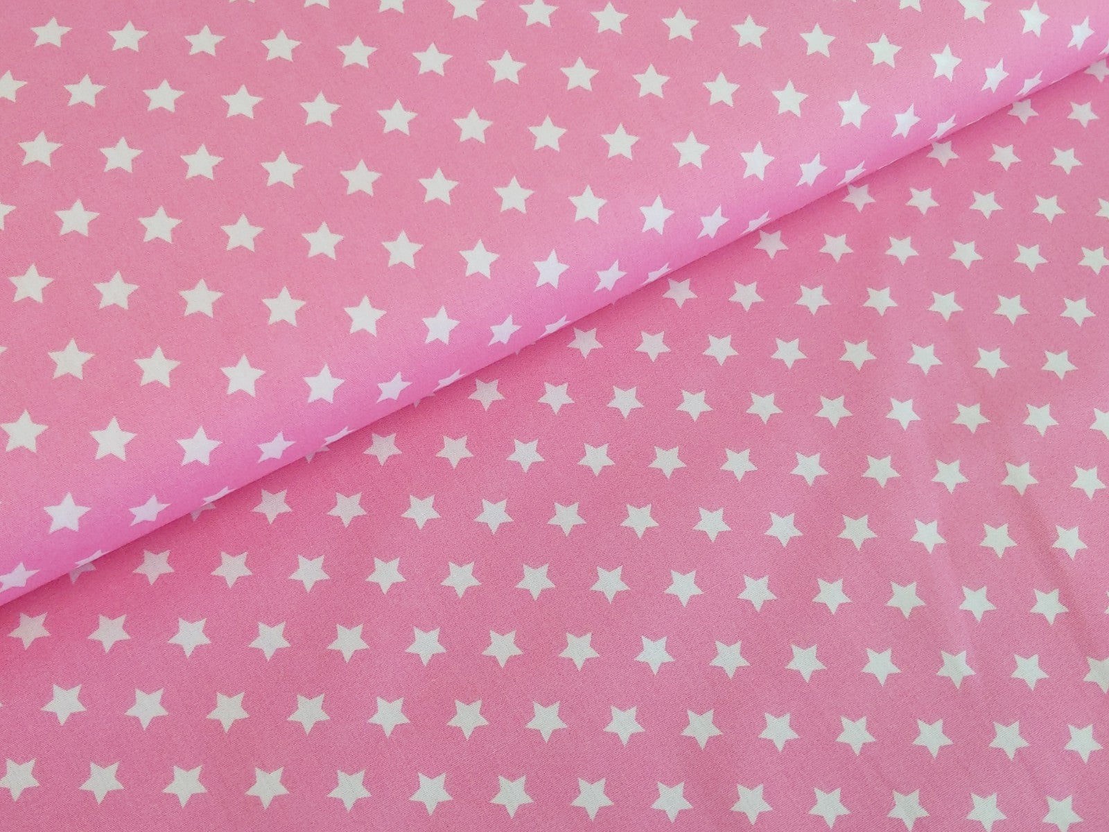 Cotton Fabric Small Stars on Light Pink