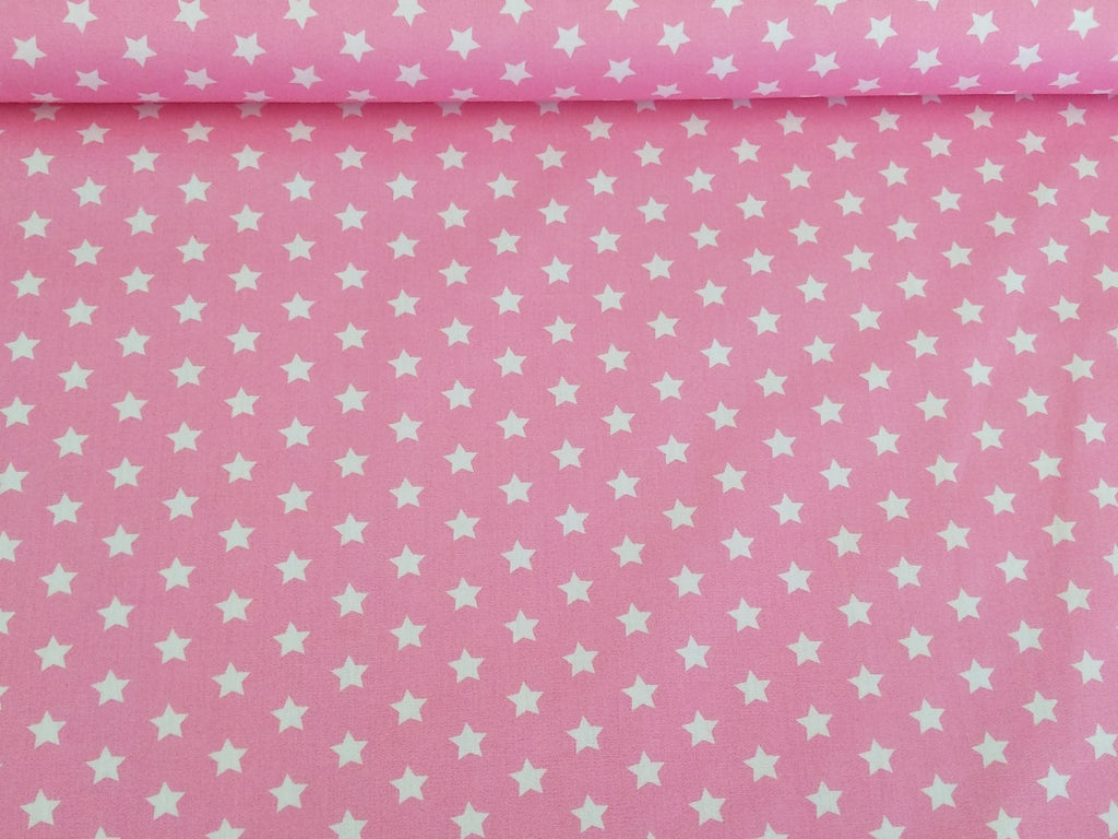 Cotton Fabric Small Stars on Light Pink