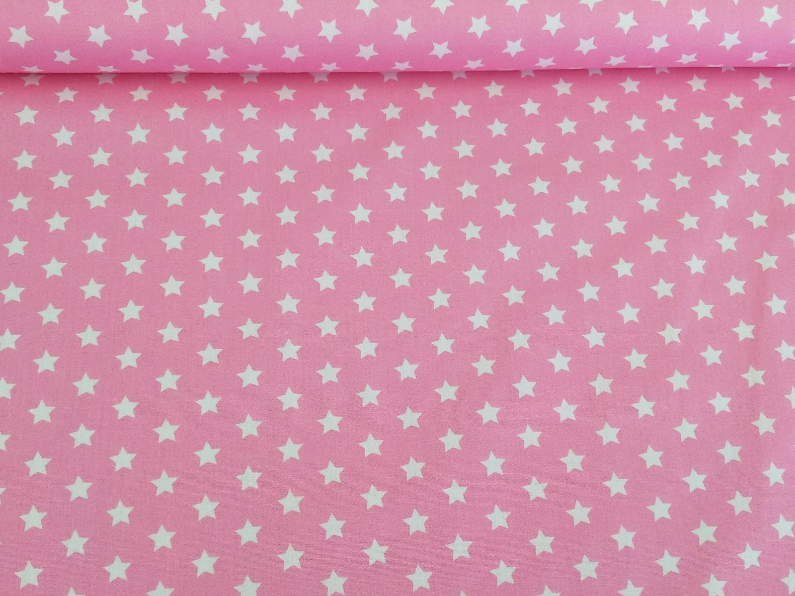 Cotton Fabric Small Stars on Light Pink