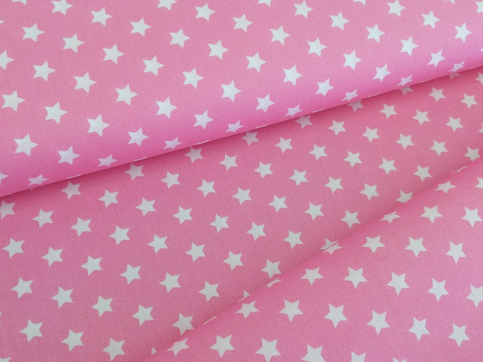 Cotton Fabric Small Stars on Light Pink