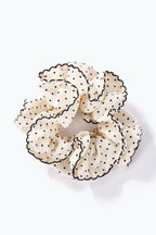 Scrunchie mit Rüschen und Pünktchen