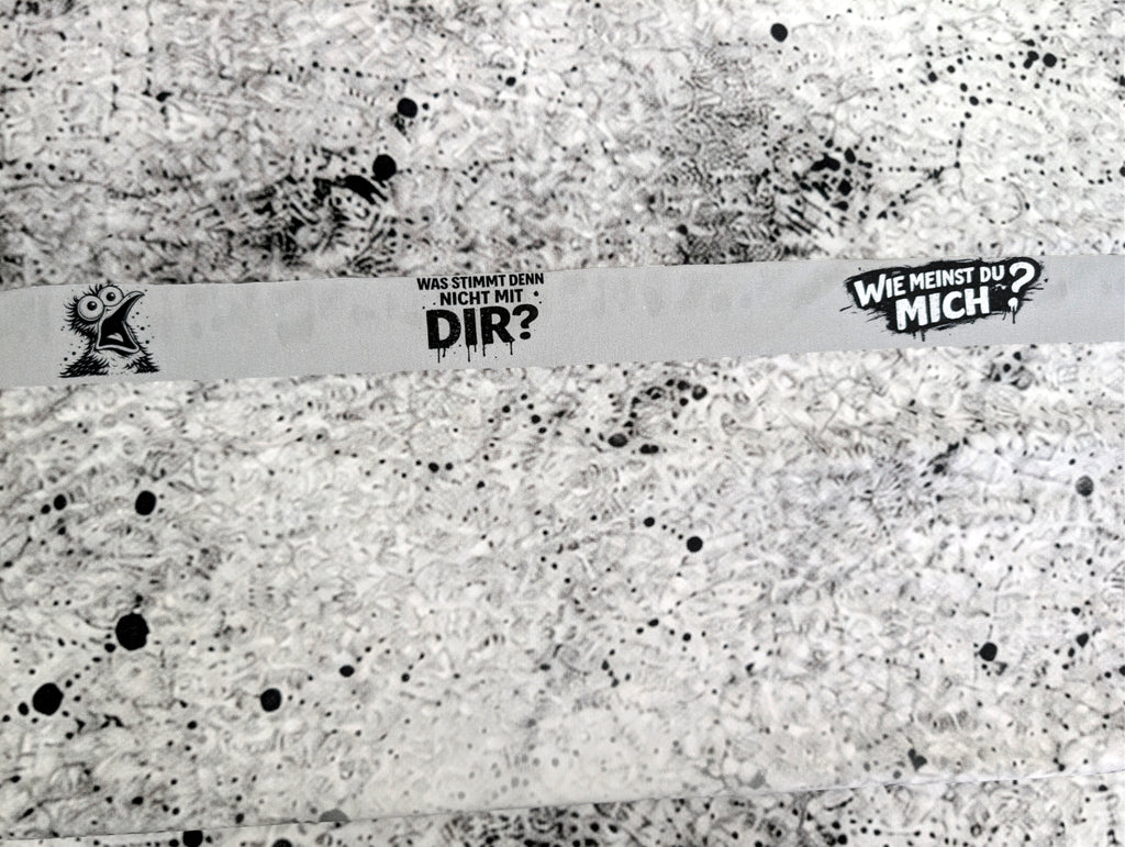 Baumwolljersey Panel Möwe Was Stimmt nicht mit dir? 75 x 165 cm
