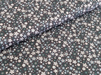 Remnant Cotton Poplin Fabric Floral Frenzy Gray Pink 75 x 150 cm