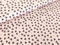 Cotton Fabric Poplin Sweet Hearts on Light Old Pink