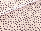 Cotton Fabric Poplin Sweet Hearts on Light Old Pink