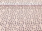 Cotton Fabric Poplin Sweet Hearts on Light Old Pink