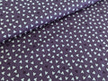 Cotton Fabric Poplin Sweet Hearts on Lilac