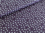Cotton Fabric Poplin Sweet Hearts on Lilac
