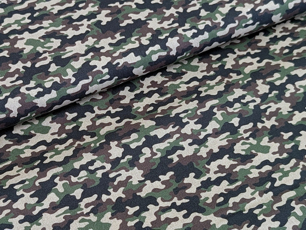Cotton Fabric Camouflage Green