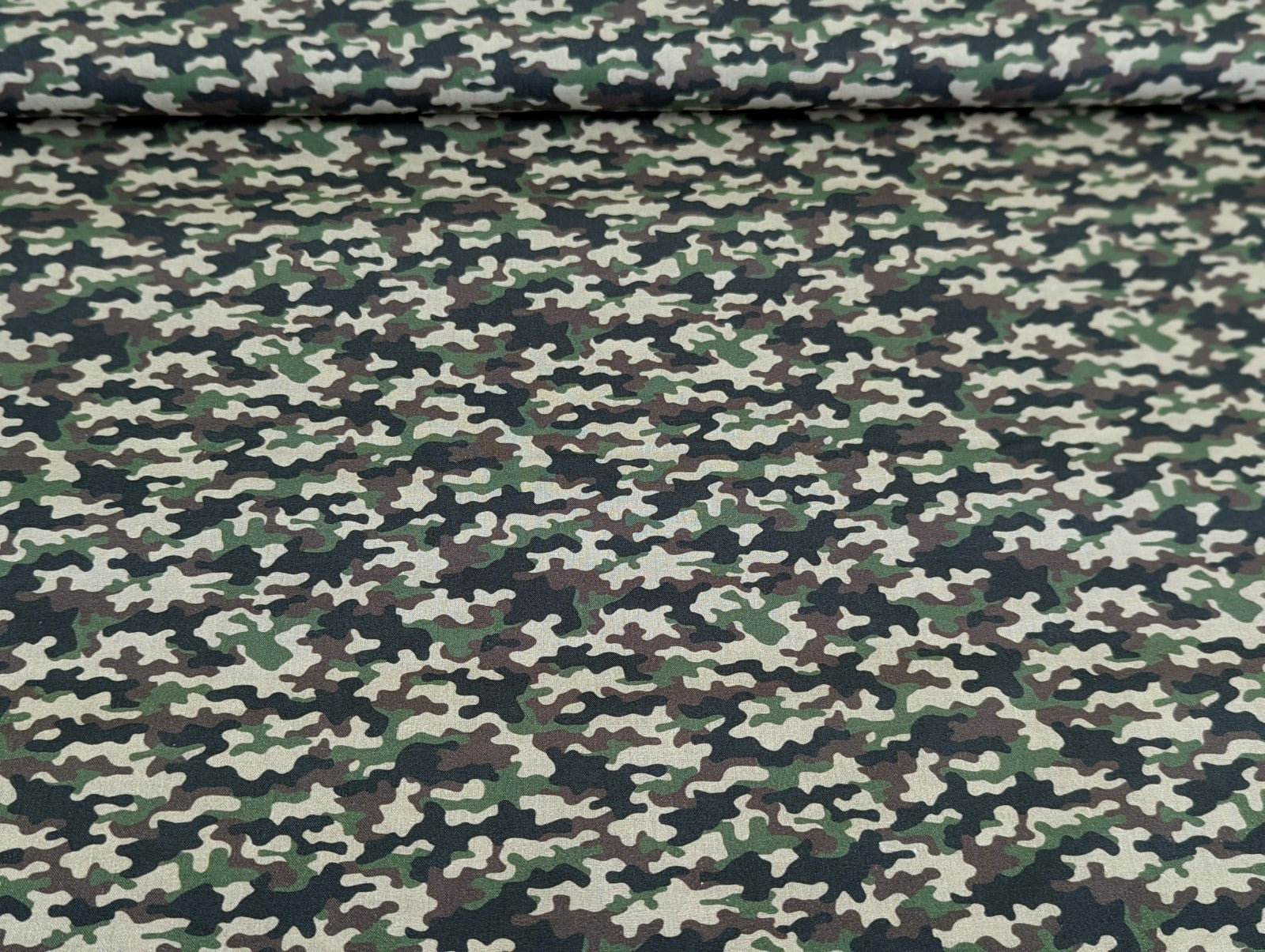 Cotton Fabric Camouflage Green