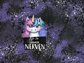 In-house production Organic French Terry Unicorn Not for the Faint of Heart on Purple approx. 65 x 165
