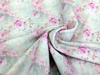 In-house production French Terry Panel Enchanting Fairy with Flowers on Cream White approx. 60 x 165