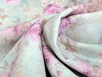 In-house production French Terry Panel Enchanting Fairy with Flowers on Cream White approx. 60 x 165