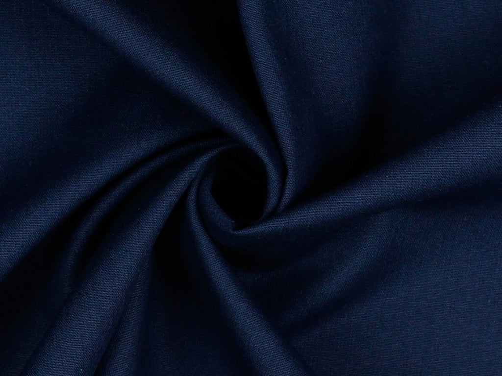 Cotton Fabric Solid Night Blue
