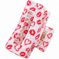 Haarspange mit Herzen und Lippen 8,5 cm