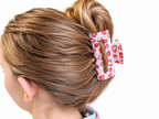 Haarspange mit Herzen und Lippen 8,5 cm