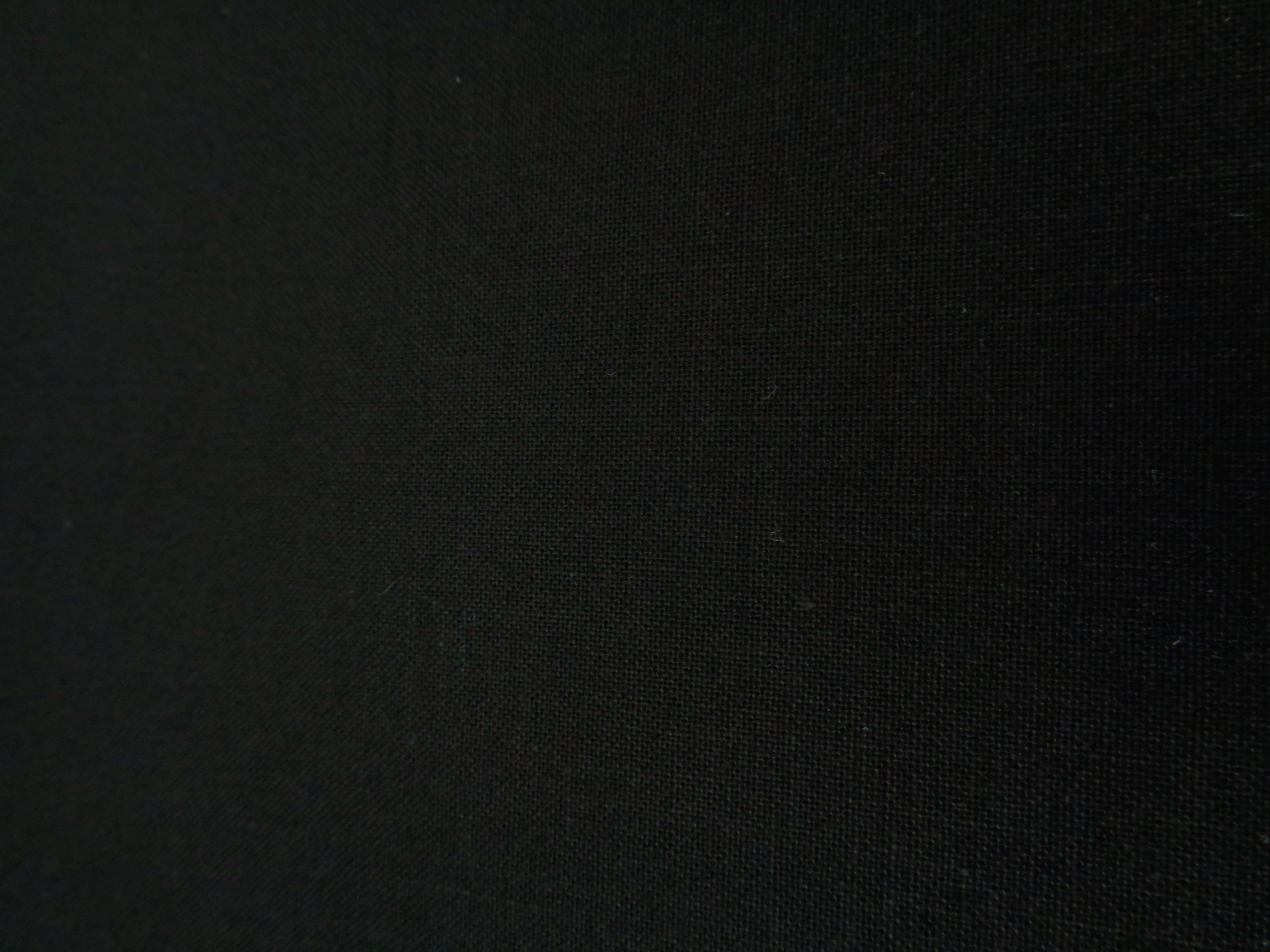 Cotton Poplin Fabric Plain Black