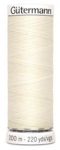 Gütermann Sew-All Thread 200 m Ivory No.001
