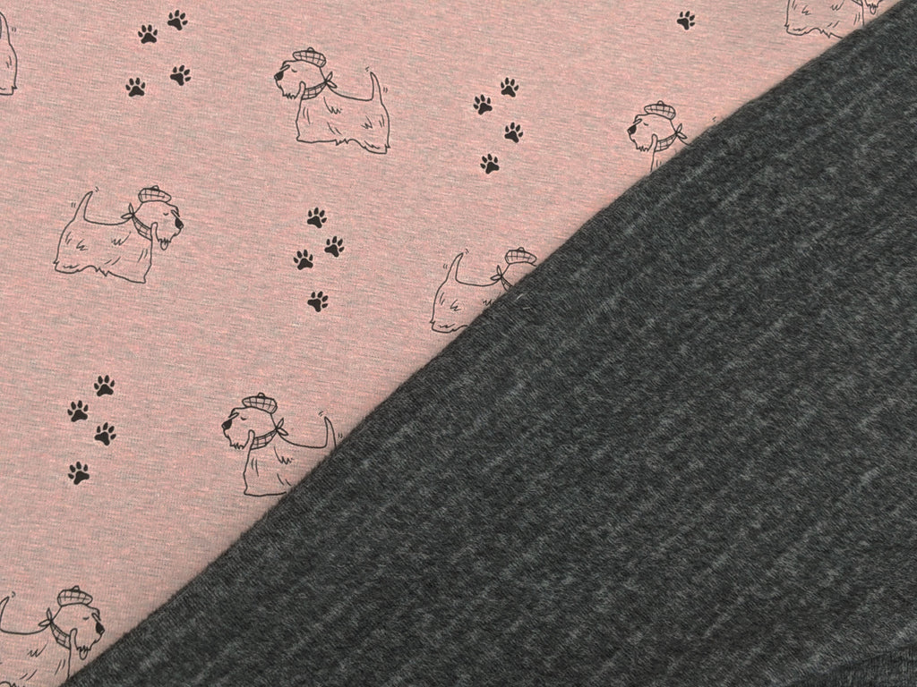 Happy Fleece Dogs In Dusty Salmon Meliert