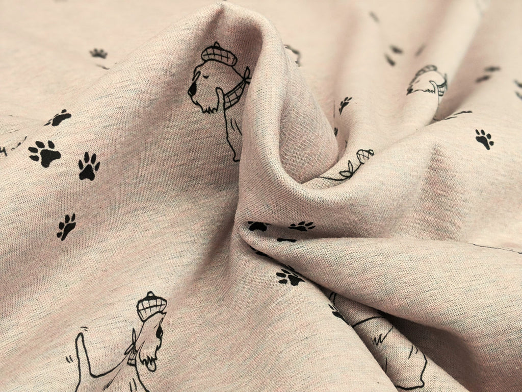 Happy Fleece Dogs In Dusty Salmon Meliert