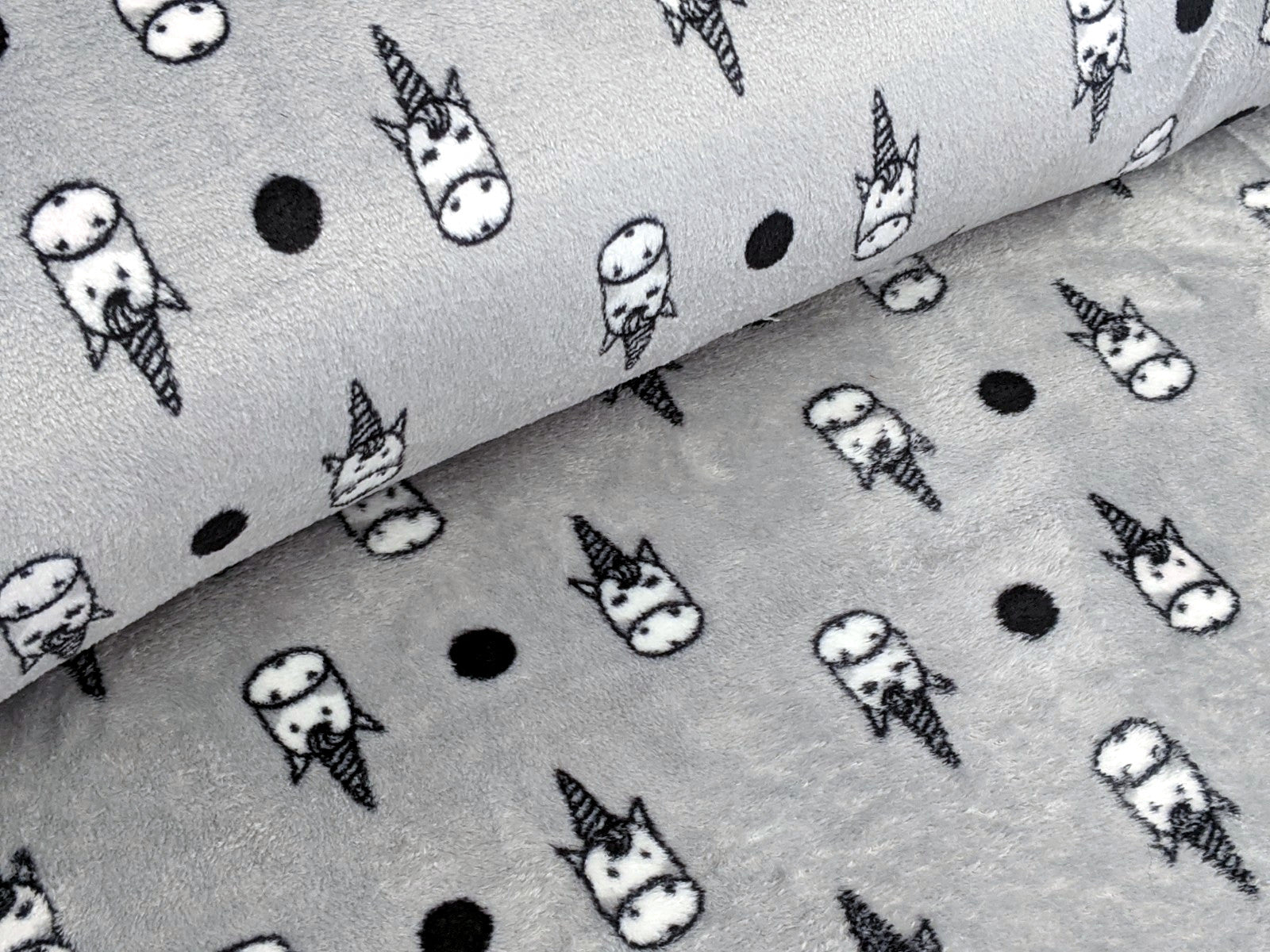Wellness Fleece Unicorn Grey